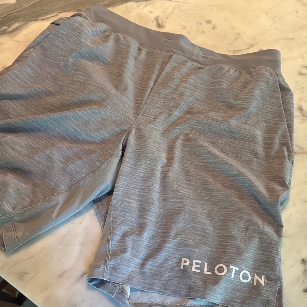 Peloton Men's Light Gray Athletic Shorts